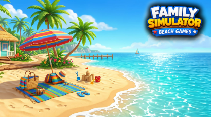 Family Simulator Beach Games